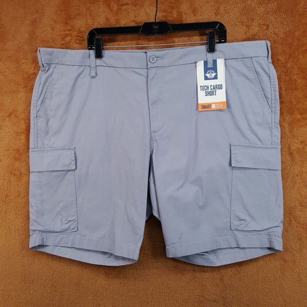 DOCKERS Shorts Mens Size 44 Grey Tech Cargo Short Smart 360 Tech Performance